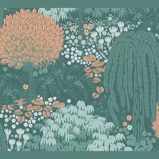 Living Walls Vliestapete "Famous Garden Wald-Tapete Mustertapete Floral Wald" Matt Strukturiert Vliestapete Pflanzen Für Schlafzimmer Küche