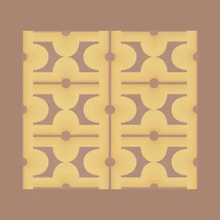 Retro Behang | Grafisch - Bruin Geel Oranje - A.S. Création Retro Chic