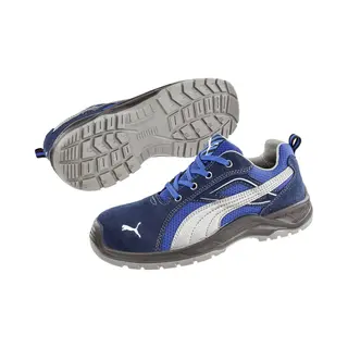 Puma Omni Blue Low Src 643610-43 Veiligheidsschoenen S1P Schoenmaat (Eu), 43 Blauw, Zilver 1 Stuk(s)