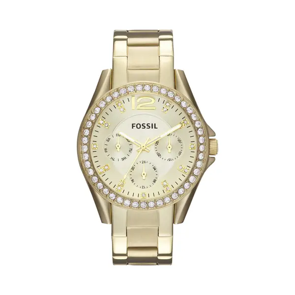 Fossil Riley Armbanduhr Weiblich Quarz Gold thumbnail