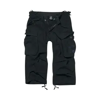 Brandit Industry Vintage 3/4 Shorts, Farbe, Black, Größe, L