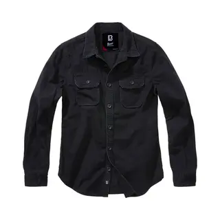 Brandit Women Vintage Shirt Long Sleev, Farbe, Black, Größe, 4XL