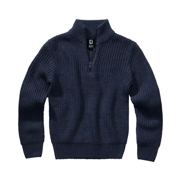 Brandit Kids Marine Pullover Troyer, Farbe, Navy, Größe, Xl 158 thumbnail