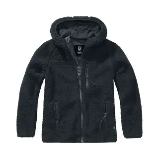 Brandit Fleece - Ladies Teddyfleecejacket, Hood - Xs Tot 3XL - Voor Vrouwen - Zwart