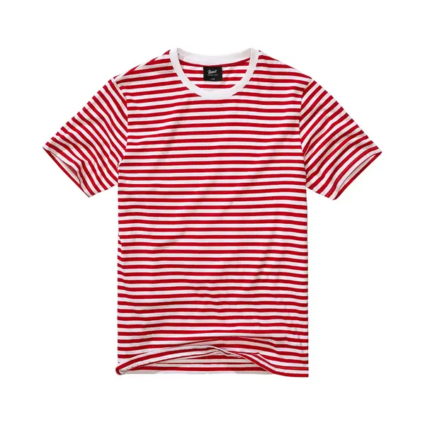 Brandit Jerseyshirt Stripe Ts Red-White Gr. Xxl thumbnail