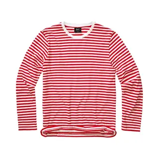 Brandit Jerseyshirt Stripe Longsleeve Red-White Gr. Xl