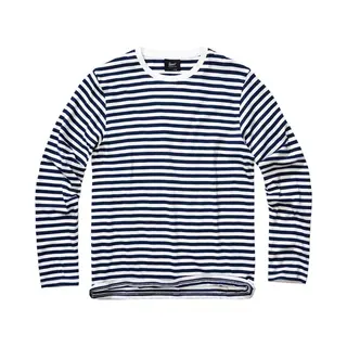 Brandit Long-sleeved Top Long-sleeve Shirt Navy White