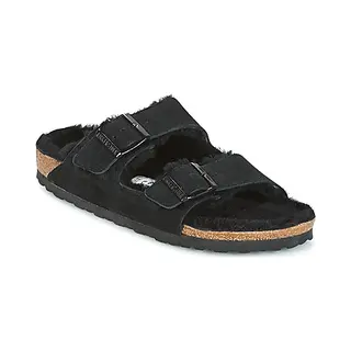 Birkenstock Arizona Fell Pantoffels - Sloffen - Dames - Zwart - Maat 42
