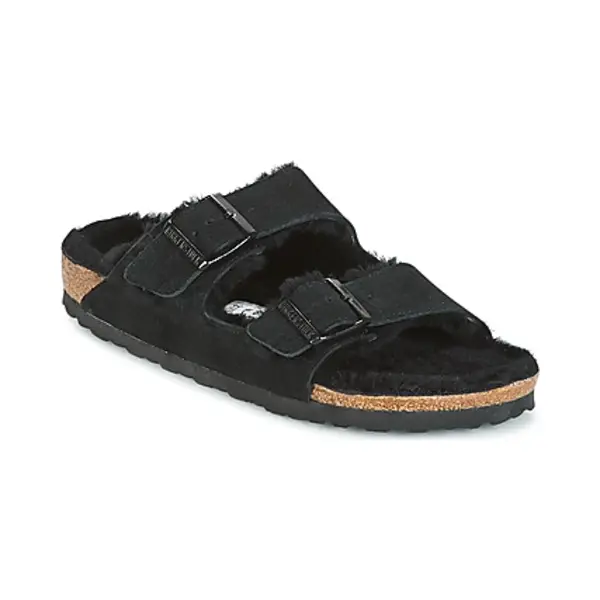 Birkenstock Arizona Fell Pantoffels - Sloffen - Dames - Zwart - Maat 42 thumbnail