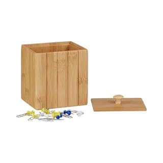 Relaxdays 10022232 Aufbewahrungsbox Rechteckig Bambus