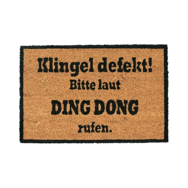 Relaxdays 10023846 door mat Decorative doormat Indoor/outdoor Rectangular Black, Natural thumbnail