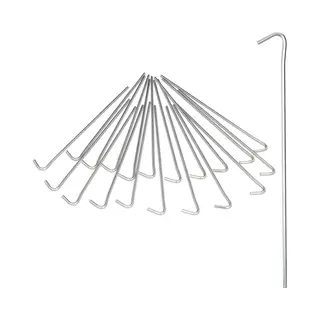 Relaxdays Zelthering Zeltnagel Stahl 20er Set