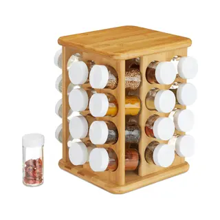 Relaxdays 10024209 Bamboo Kruidenorganizer