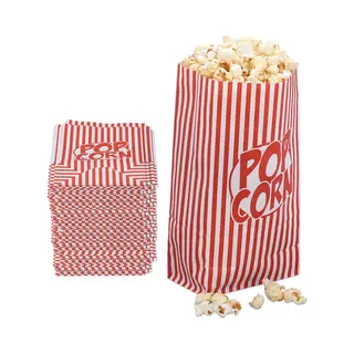 Popcorn Bakjes - Papieren Zakjes Voor Filmavond En Feesten - 144 Stuks
