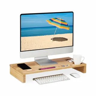 Relaxdays 10037885 flat panel bureau steun