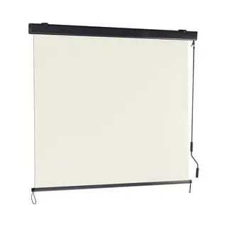 Relaxdays Senkrechtmarkise Mit Kurbel Beige