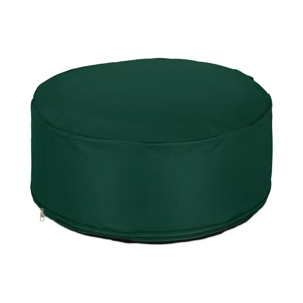 Aufblasbarer Hocker, Outdoor Pouf Für Garten, Balkon, Camping, Sitzhocker Rund, Hxd, 26x56 Cm, Sitzpouf, Grün - Relaxdays thumbnail