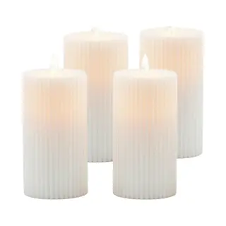 Relaxdays, Led Kaarsen, 4x Led-Kerzen (4 x)