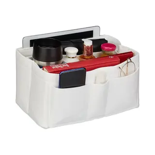 Tas Organizer Vilt - Bag In Bag Wit - Handtas Organizer - Vilten Bag Organizer - S