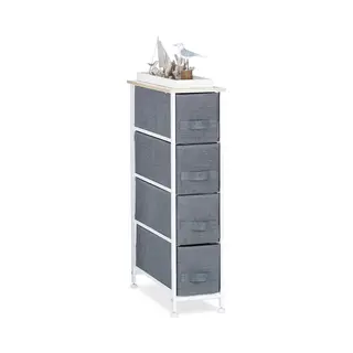 Relaxdays Standregal Regalsystem Verschiedene Varianten Grau, D