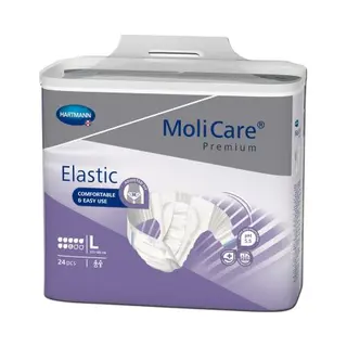 Hartmann H Hartmann MoliCare Premium Elastic Inkontinenzslip Slips Inkontinenz Hose Höschen, 8 Tropfen, L