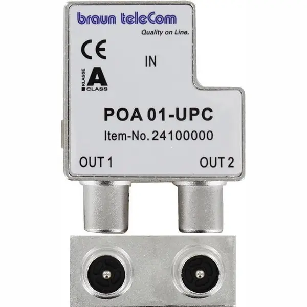 Braun Telecom Ziggo Goedgekeurde Opdruk Splitter (Poa 1 Upc) thumbnail