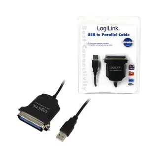 LogiLink AU0003C parallelle kabel Zwart 1,5 m