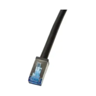 LogiLink CQ7093S networking cable Black 10 m Cat6a S/Ftp (S-Stp)