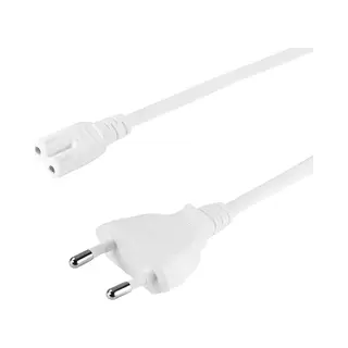 LogiLink CP092W Stromkabel Weiß 1,8 m Netzstecker Typ C C7-Koppler