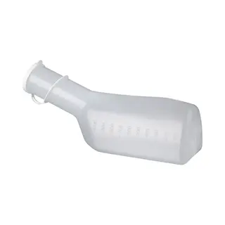 DocMed Urin-Flasche Urinflasche Eckig, Für Männer (Volumen Von 1000 Ml, 1 St., Urinflasche, Hygienisch, Desinfizierbar), Ideal Für Den Privaten