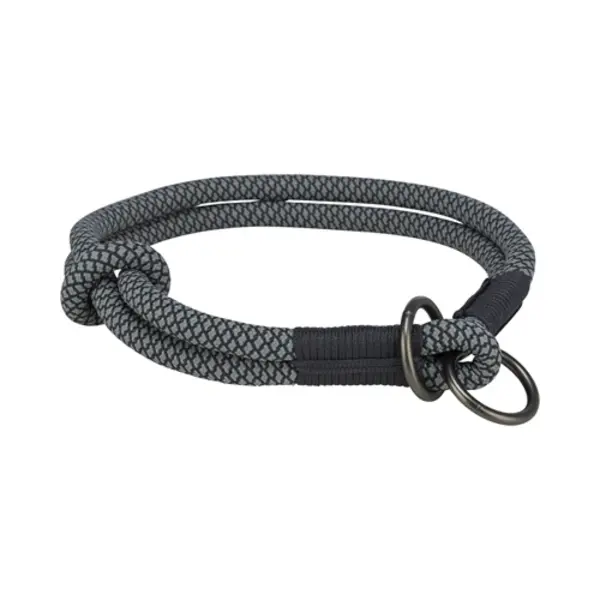Trixie - Halsband Hond Soft Half-Slip Zwart / Grijs thumbnail