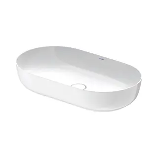 Duravit Aufsatzwaschtisch Luv 70x40cm, Geschli., O. Hl, ÜL, Hlb, Weiß