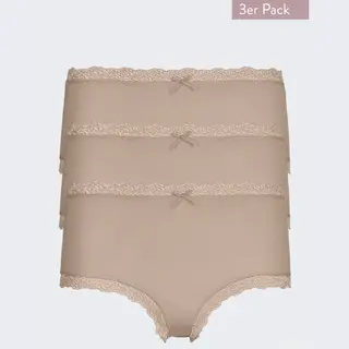 Nina Von C. Damen-Taillenslip 3er-Pack Modal Haut Größe 42