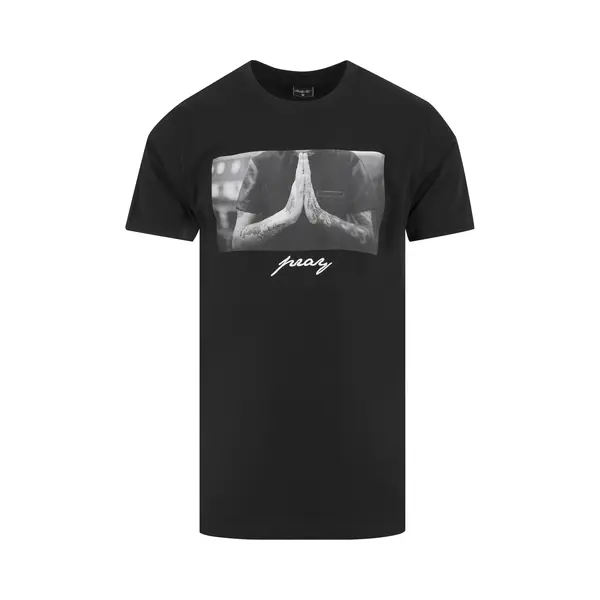 Mister Tee Pray T-Shirt Rundkragen Kurzärmel Baumwolle thumbnail