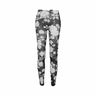 Urban Classics Ladies Flower Leggings Black