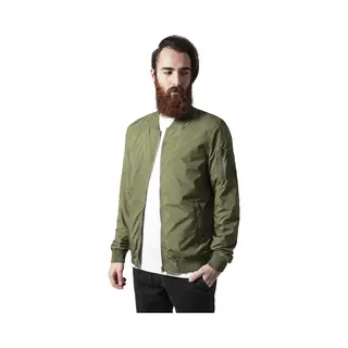 Urban Classics, Herren, Leichte Jacken, Light Bomber Jacke Herren, Grün, (S)