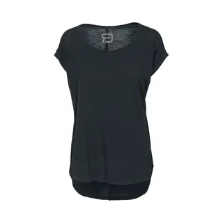 Red By Emp Long Back Shaped Slub Tee T-Shirt Black