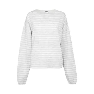 Urban Classics, Herren, Pullover, Ladies Oversize Stripe Pullover, Grau, (S)