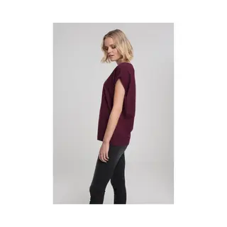 Urban Classics Ladies Extended Shoulder Tee T-shirt Scoop neck Short sleeve Cotton, Jersey
