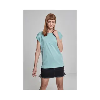 Urban Classics Ladies Extended Shoulder Tee T-Shirt Rundhals Kurzärmel Baumwolle, Trikot