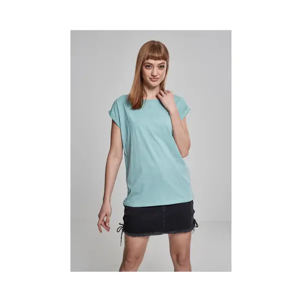 Urban Classics Ladies Extended Shoulder Tee T-Shirt Rundhals Kurzärmel Baumwolle, Trikot thumbnail