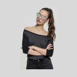 Urban Classics Ladies 3/4 Contrast Raglan Tee T-shirt Scoop neck 3/4 sleeve Cotton
