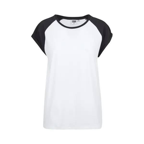 Urban Classics Ladies Contrast Raglan Tee T-shirt Crew neck Short sleeve Cotton, Viscose thumbnail