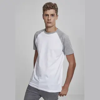Urban Classics Raglan Contrast Tee T-Shirt Rundhals Kurzärmel Baumwolle, Trikot