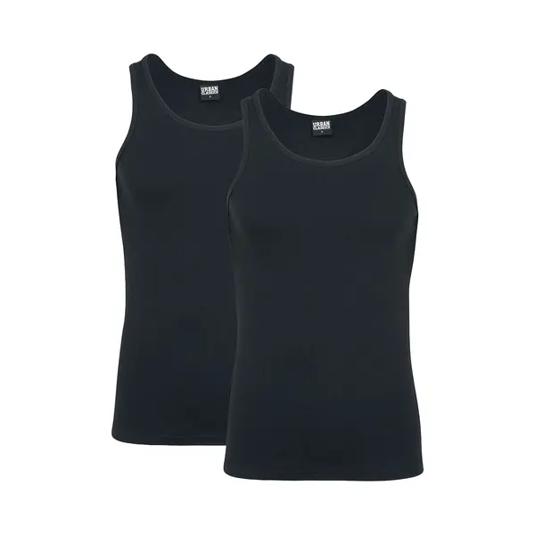 Urban Classics 2-Pack Seamless Tanktop Black thumbnail