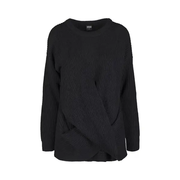 Urban Classics, Damen, Pullover, Ladies Wrapped Sweater, Schwarz, (M) thumbnail