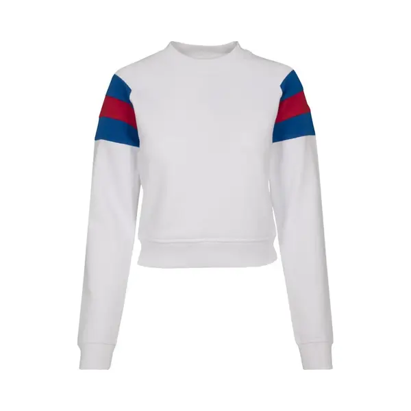 Urban Classics - Sleeve Stripe Crew Sweater/trui - 5XL - Blauw/Rood thumbnail