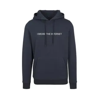 urban classics Mister Tee - I Broke Hoodie/trui - S - Blauw