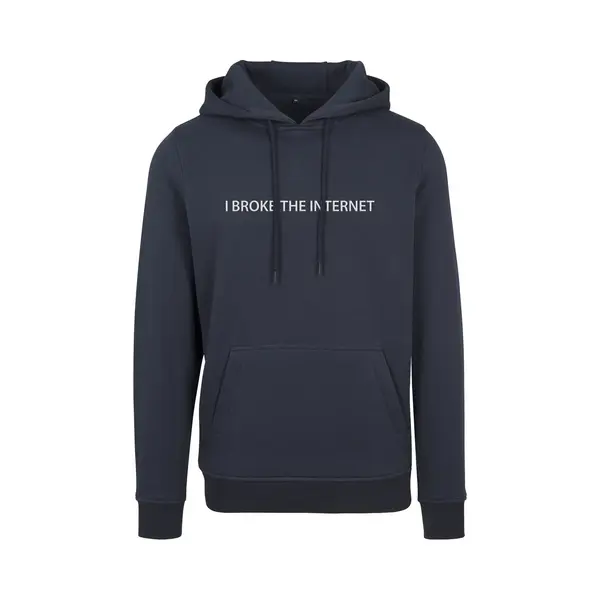 urban classics Mister Tee - I Broke Hoodie/trui - S - Blauw thumbnail