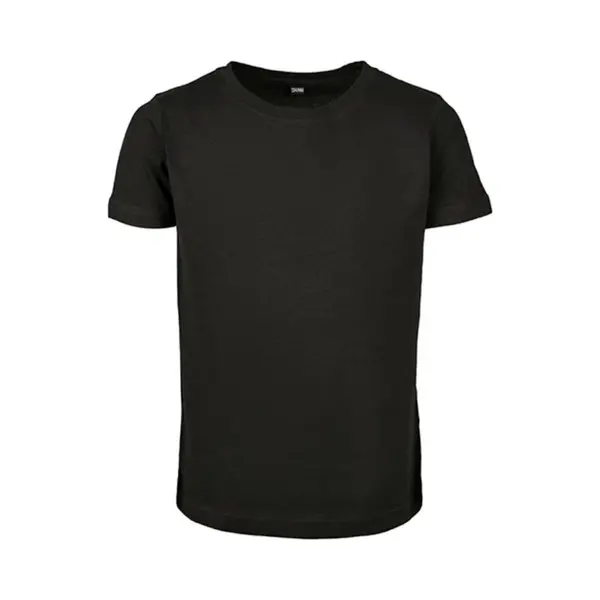 Build Your Brand Girls Short Sleeve Tee, Black, 134/140 thumbnail